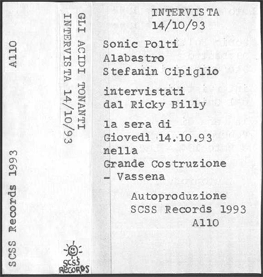 a110 gli acidi tonanti: intervista 141093 1993 a110 gli acidi tonanti: intervista 141093 1993